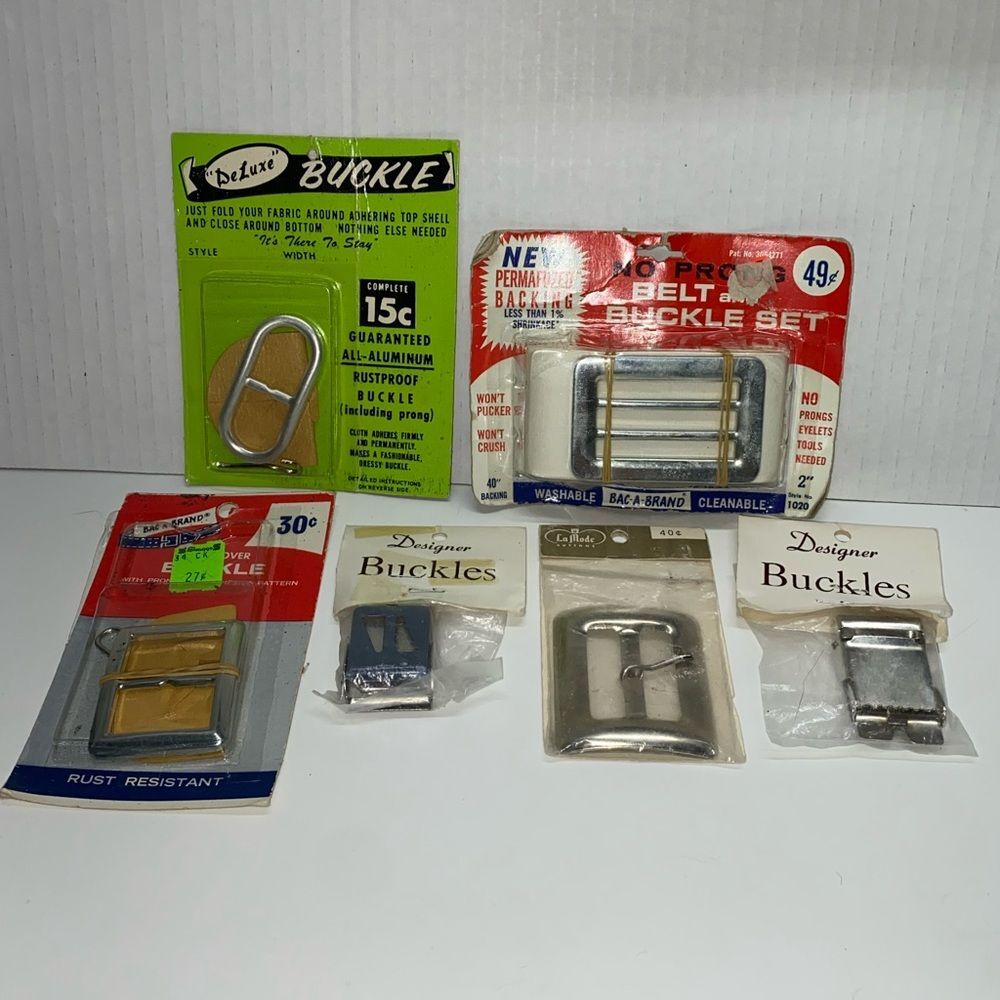 A9 Deluxe Buckle & belt Collection silver variety sizes & shapes for crafts